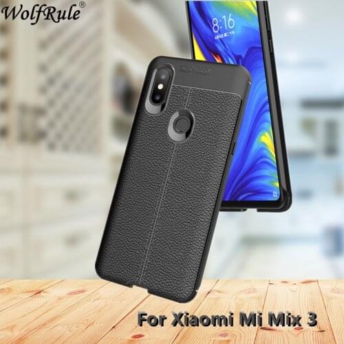 Wolfrule Cover For Xiaomi Mi Mix 3 Case Mi Mix 3 Mix3 Silicone Case TPU Rugged Hybrid Phone Case For Xiaomi Mi Mix 3 Funda Shell