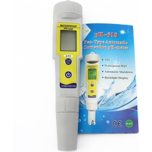 Digital PH Meter Automatic Adjustable 0.01 TDS Night Use Ph Tester Mini LCD Portable Pen Type Tds PH Meter Water Quality Tester