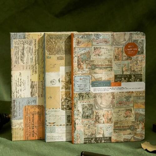 European Style Retro Journal Diary Notebook 96 Sheets Ruled Hard Vintage Style Cover A5 for Home School Office New Arriv