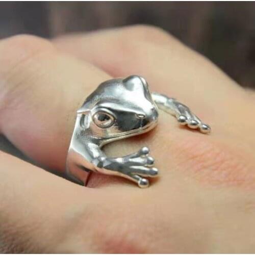 Frog Animal Rings For Women Frog Toad Metal Wrap Ring Wedding Ring Men Grilfriend Party Gifts