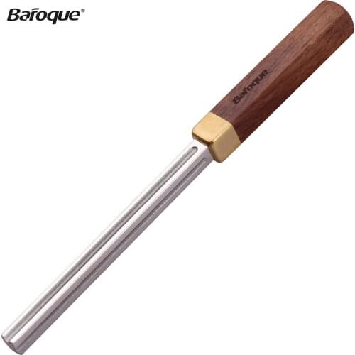 Baroque CD-20 Square Guitar Fret Dressing Metal File with 3 Carborundum Slots Handle Guitar Repair Maintenance Tool Luthier Tool