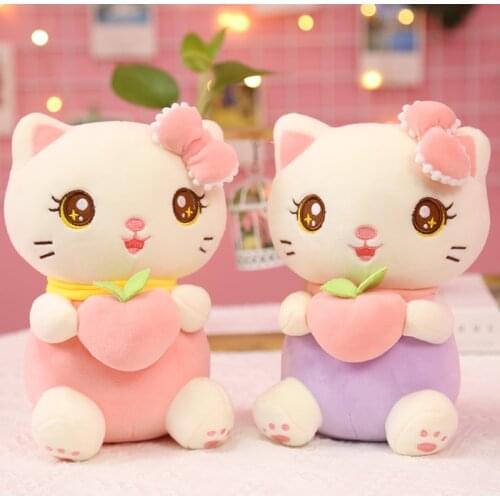 Kawaii plush cat fluffy stuffed animals cat soft doll cute Kitty Cat plush kids toys birthday Christmas gift for girls