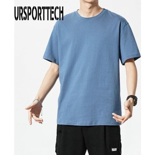 New Summer T-shirt Mens OversizeM-4XL O-neck Solid Men Tshirt Short Sleeve Breathable Sports Leisure Boys Mens T-shirt Tops