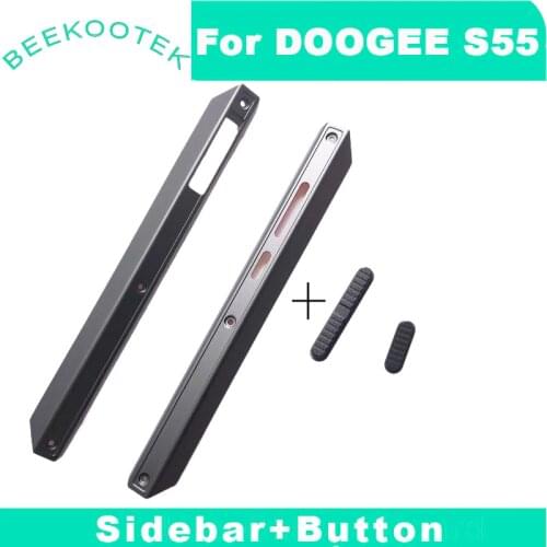 New Middle Side Metal Frame Housings Cover Middle Repair Accessories Parts Bumper+Power Volume Key For Doogee S55/S55 Lite