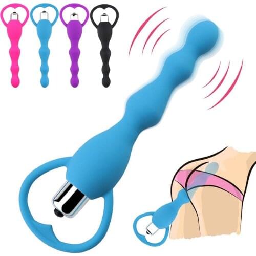 Silicone Magic Wand G Spot Clitoris Stimulator Masturbator Dildo Anal Beads Vibrator Adult Erotic Sex Toys For Woman Sex Shop