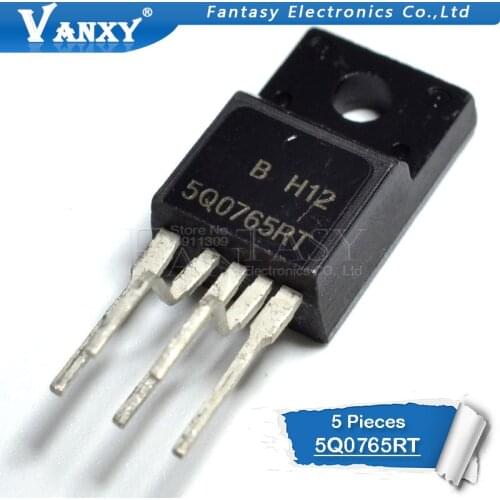 5PCS 5Q0765RT TO-220F 5Q0765R TO220F-6 5Q0765 KA5Q0765RTH KA5Q0765RT Transistor