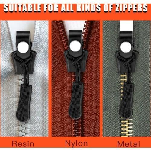 Universal 6PCS/Set Instant Zipper Universal Instant Fix Zipper Repair Kit Replacement Zip Slider Teeth New Design Zippers Sew