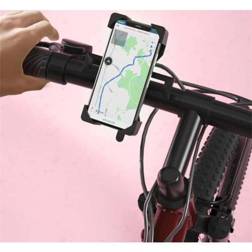 Universal Bicycle or Motorcycle Holder Mobile Phone 360 Degree Rotation Universal Bike Motorcycle Handlebar Clip Stand Mount