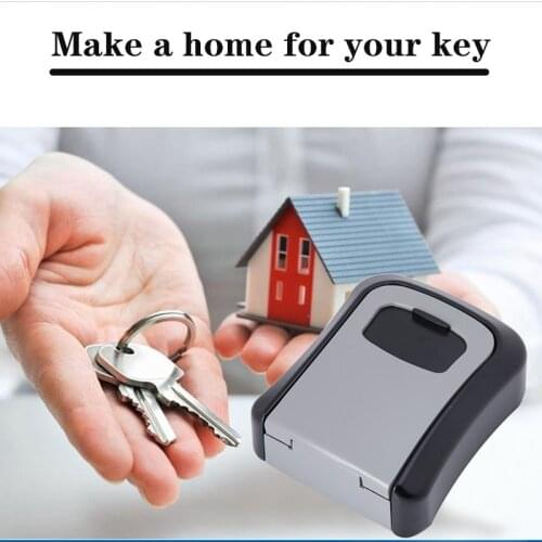 Key Storage Lock Box Safe Security Storage 4 Digit Combination Password Wall Mounted Lock Box for Home Garden Security Parts