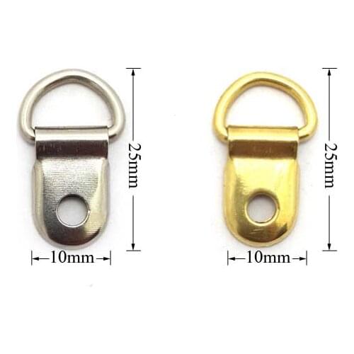 1 hole type samll Photo frame hardware steel hooker hanging pieces, furniture picture drawing hanger wire ring signs