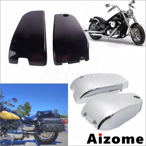 1Pair Battery Side Cover ABS Platics For Kawasaki Vulcan VN1500 Classic / Nomad Battery Side Fairing Cover Protection Guard