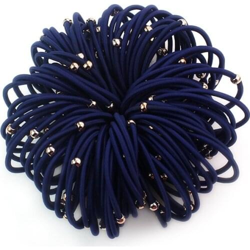 12 pcs Hair tie rubber band black hair tie hair accessories headdress high elastic hair rope diy accessories