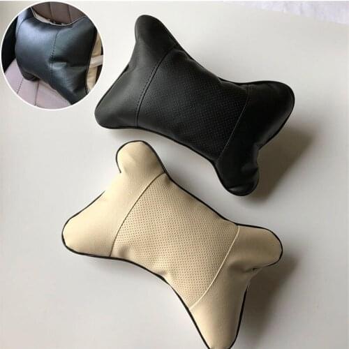 2pcs Car Neck Pillow Perforating Design case for Toyota Prius Levin Crown Avensis Previa FJ Cruiser Venza Sienna Alphard ZELAS T