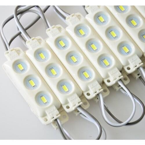 Free shipping 100Pcs/lot 3led SMD5630 Injection Led Module DC12V Waterproof IP65 Cool White LED Advertise letter led Sign Lights
