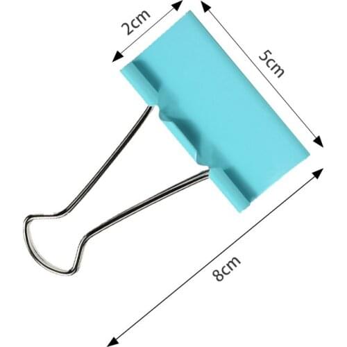 6251A Big Binder Clips Black Clips 12Pcs Home Office Books File Organizer Food ClipsStrong clamping force Easy classification