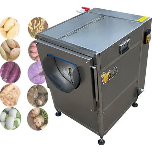 Factory Price Fruit Vegetable Brush Washing Equipment Cassava Cleaning Ginger Washer Industrial Potato Peeling Machine