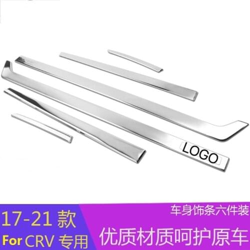 For Honda 2017-2021 CRV modified Car body trim protection strip decorative bright strip