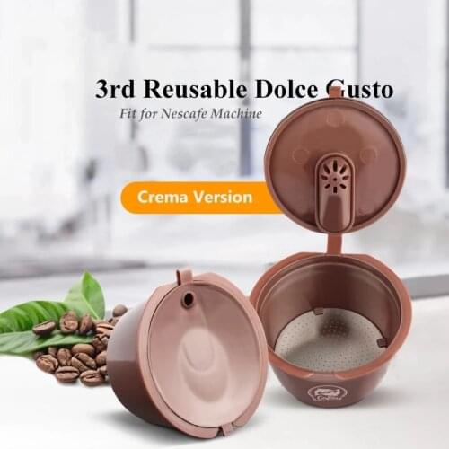 Coffee Filter Cup Reusable Capsule Coffee Cup Filter for Nescafe Refillable Coffee Cup Holder Pod Strainer for Dolce Gusto