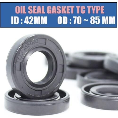ID 42mm Oil Seal Gasket TC Type Inner 42*70/72/75/76/78/85 mm 2Pcs Bearing Accessories Radial Shaft NBR Seals