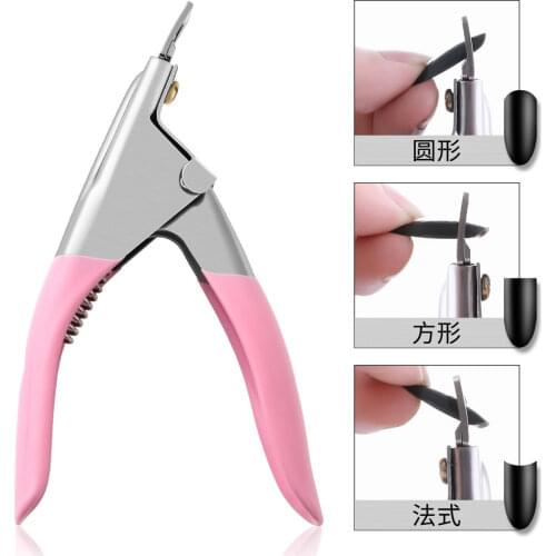 Professional False Nail Tips Edge Cutter Trimmer Stainless Steel Nail Art Clipper Cutter Manicure Nail Art Tool