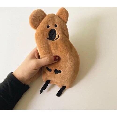 1 Pcs Cute Animal Koala Soft Plush Pencil Case Pencil Bags Student Girls Portable Storage Bag Pouch Gift Korean Stationery