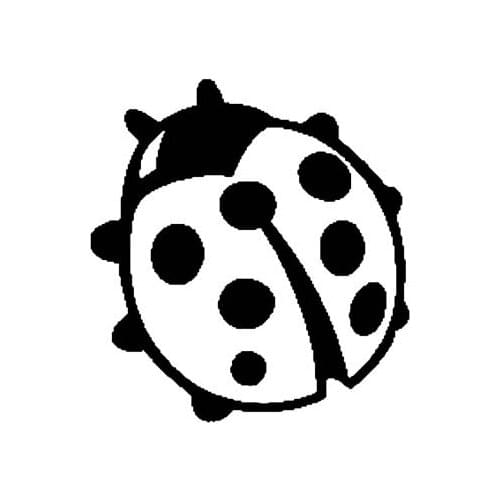 LLY-0732 Personality Creativity Ladybug Modeling Decal PVC New Design Fashion Cool Style Top Quality Waterproof Car Decals Decor