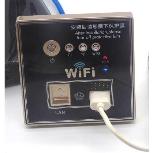 90-240VAC wall embedded wireless ap router with USB charging