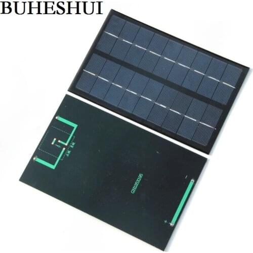 BUHESHUI Wholesale 3W 9V Polycrystalline Solar Cell Solar Panel Solar Cells DIY Solar Charger 125*195mm 12pcs/Lot Free shipping