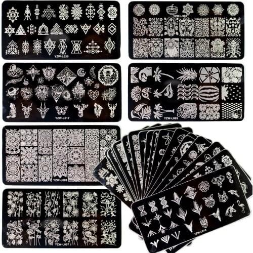 Nail Transfer Plate Classic Digital Butterfly Note Nail Template Transfer Nail Stainless Steel Set Manicure Art Tools Nails