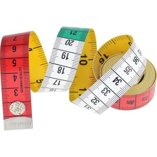 1 Roll 1.5 Meter Button Measuring Tape Tool Measuring Clothes Waist Bust Measurement TailorS Sewing Tools