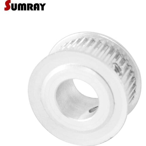 SUMRAY MXL 45T Timing Pulley 6/6.35/8/10/12/14mm Inner Bore Motor Belt Pulley 11mm Width Toothed Pulley Wheel for Laser Machine