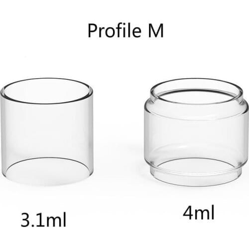 5PCS Original FATUBE Replacement Glass TUBE for Profile M mesh RTA 3.1ml / 4ml