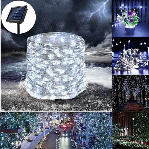 Solar Led Light Outdoor Christmas Decorations For Home Festoon String Light 5/10/20M New Year Wedding Party Garden Room Decor