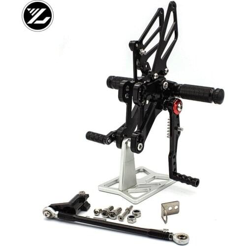 CNC Verstelbare Rearsets Achter Set Motorfiets Footrest Moto Pedaal pedal For Honda CBR650F CBR 650F 2014-2017 2015 2016