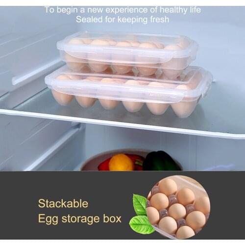 Waterproof Sealed Eggs Box Transparent Plastic Dust-proof Fresh-keeping Box Kitchen Refrigerator Storage Box Container