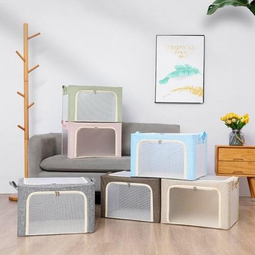 Home Accessorie Storage Box Large Capacity Clothes Storage Bag Organizers With Transparent Window For Clothes Bed Sheets Blanket