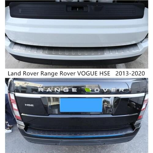 For Land Rover Range Rover VOGUE HSE 2013-2020 Rear Bumper Protector Tail Trunk Guard door Sill Plate Scuff Trim Cover