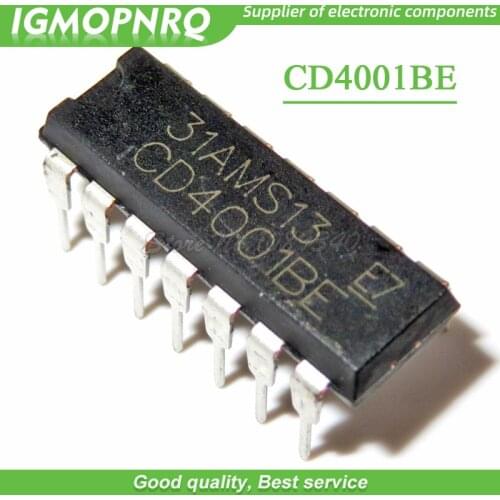 10pcs CD4001 CD4001BE HEF4001BE HEF4001 DIP-14 Switching Controllers SMPS Controller new original
