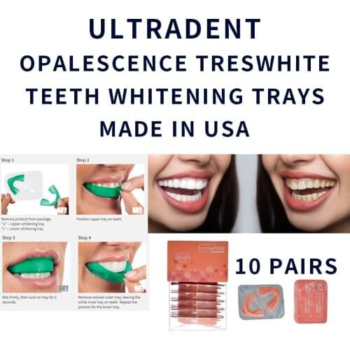 Ultradent Opalescence Treswhite go Prefilled Teeth Whitening Trays 10% Go tooth Take HomeBlanqueador Dental 10sets/box
