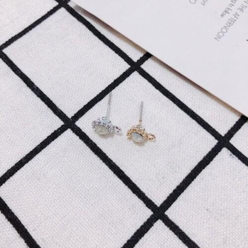 10 pieces / lotCrystalrhombuswhite k k goldtassel jewelry findings earrings jewelryOther