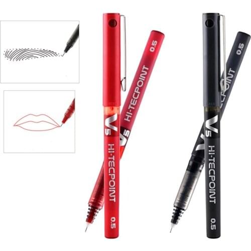 2pcs 0.5MM Surgical Skin Marker Pen Microblading Marker Pen for Eyebrow/Lip Beginner Permanent Makeup Supplies Tattoo Accessorie