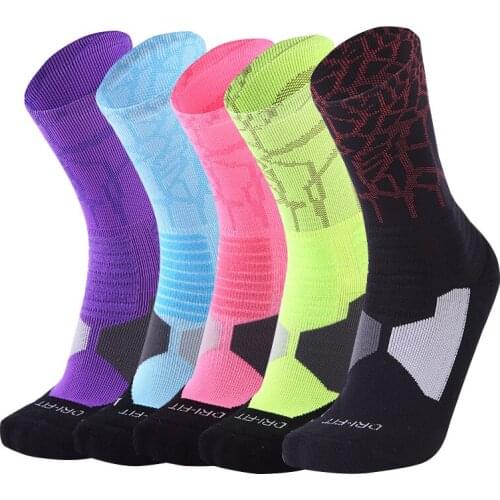 Men Professional Sports Basketball Socks Outdoor Running Breathable Socks for Male Women Tube Sock 3Pairs / 1 Lot