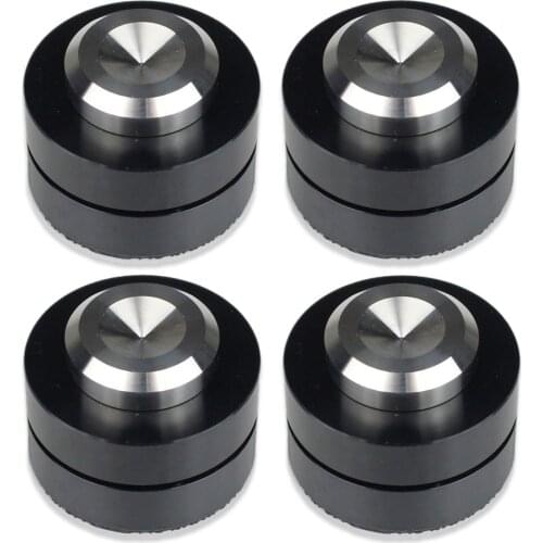 38.5mm Aluminium Speaker Spike Pad Steel Ball Ceramics Ball Shock-absorbing Isolation Stand Feet Damping Nail
