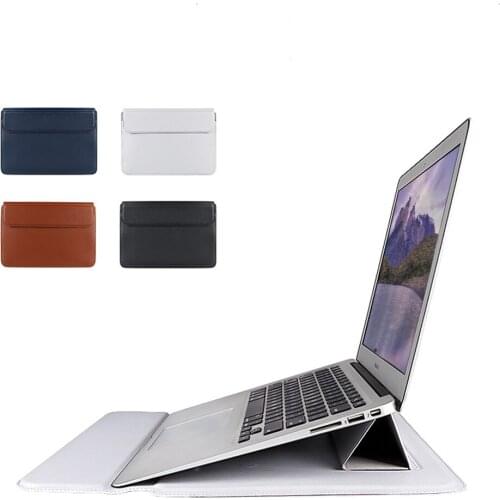 For Macbook Bag Protective PU Leather Case 13.3 14.1 inch For Xiaomi Huawei Pro Notebook Liner Bag