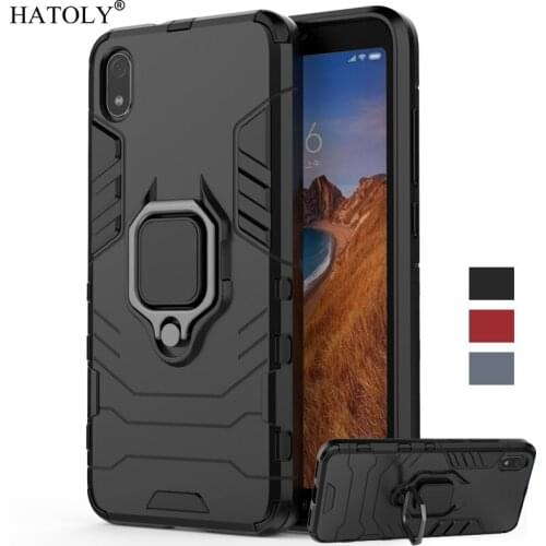 For Cover Xiaomi Redmi 7A Case Shockproof Armor Back Cover For Redmi 7A Ring Holder Stand Phone Bumper Case For Xiaomi Redmi 7A