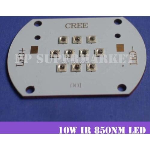 Infrared IR 850NM High Power LED Light 15-17V 350mA-500mA for 10w high power led