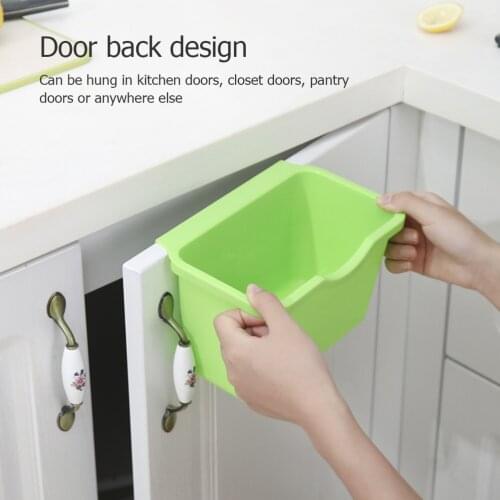 Kitchen Cabinet Door Hanging Trash Can Convenient Kitchen Waste Garbage Container Kitchen Mother Good Helper Storage Container
