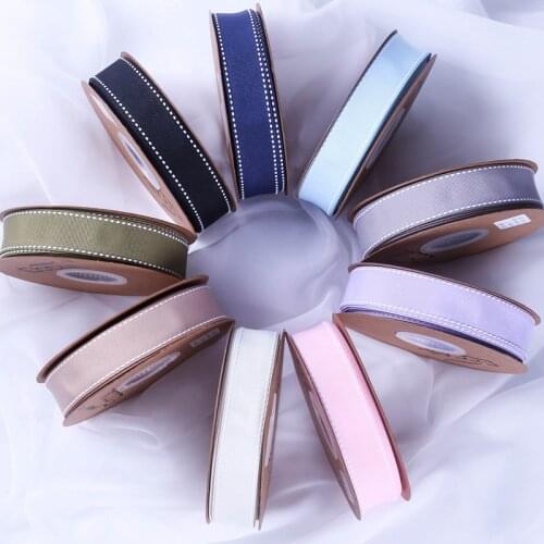 10yards/lot 25mm/38mm Bilateral Jumper Grosgrain Ribbon for Wedding Christmas Party Decor DIY Bow Card Gifts Wrapping Ribbons