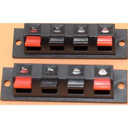 IMC Hot Single Row 4 Pin 4 Position Speaker Terminal Board Connectors 5 Pcs