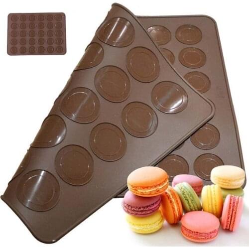 Macaron Silicone Pad Baking Tool 30-Cavity Silicone Macaron Mat DIY Baking Mats Cake Pastry Oven Baked Mold Sheet Bakeware Tools